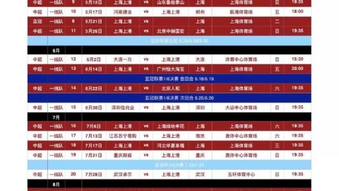 2026赛季中超第9轮前瞻：青岛海牛vs上海海牛